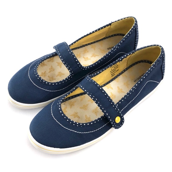 L.L. Bean Shoes | Ll Bean Blue Yellow Mary Jane Sneakers Shoes | Poshmark